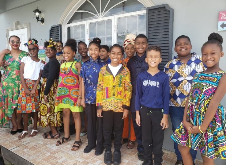 Students celebrating African Heritage Day